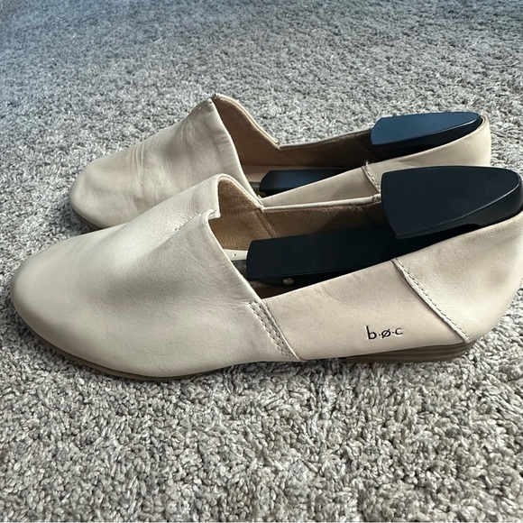 b.o.c. Suree Shoes Slips on 9.5 cream comfort leather capsule wardrobe neutral - Picture 5 of 12